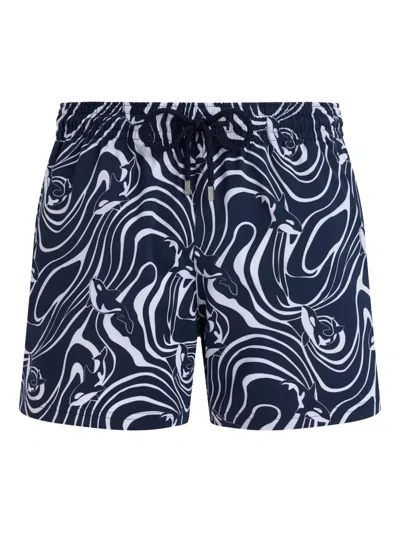VILEBREQUIN ORCAS-PRINT SWIM SHORTS