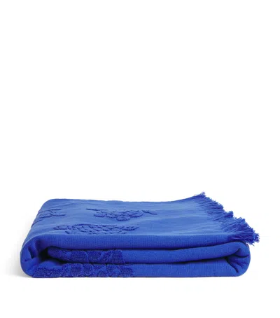 Vilebrequin Organic Cotton Beach Towel In Blue