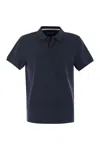 Vilebrequin Mens Bleu Marine Palatin Logo-embroidered Cotton Polo Shirt In Marine Blue