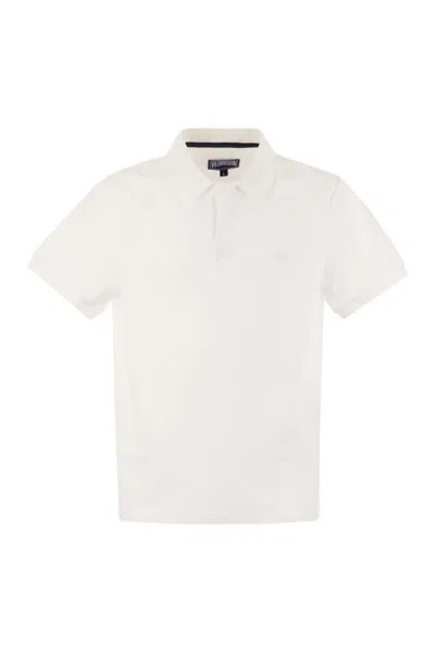 Vilebrequin Organic Cotton Pique Polo Shirt In White