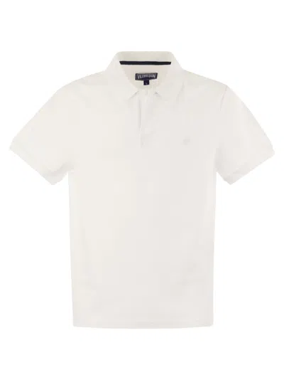 Vilebrequin Organic Cotton Pique Polo Shirt In White