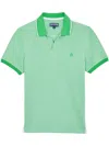 Vilebrequin Men Organic Cotton Polo Shirt Solid Green In Green