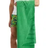Vilebrequin Organic Cotton Solid Beach Towel In Jungle