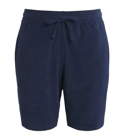 Vilebrequin Organic Cotton Terry-blend Bolide Shorts In Blue