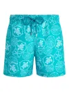 Vilebrequin Moorea Oursins Bicolores Swimsuit In Green