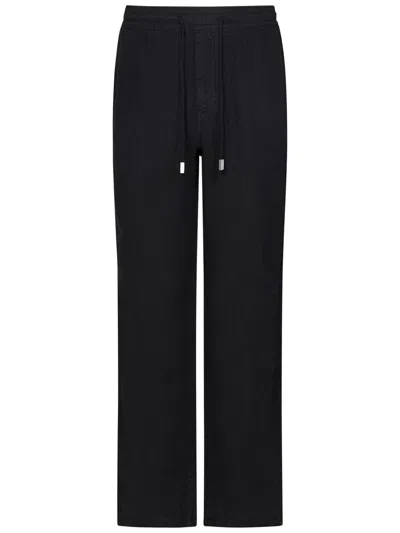 Vilebrequin Pacha Drawstring Linen Pants In Black