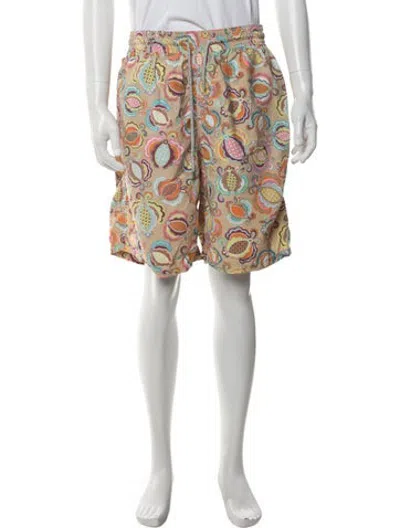 Pre-owned Vilebrequin Paisley Print Swim Trunks In Multicolor
