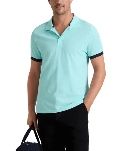 Vilebrequin Palan Classic Fit Cotton Pique Polo Shirt In Blue