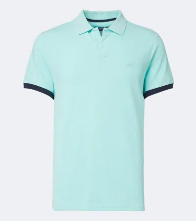 Vilebrequin Palatin Cotton Piqué Polo Shirt In Blue
