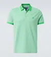 Vilebrequin Men Organic Cotton Polo Shirt Solid Green In Green