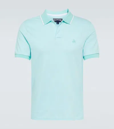 Vilebrequin Palatin Cotton Piqué Polo Shirt In Thalassa