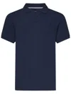 Vilebrequin Mens Bleu Marine Palatin Logo-embroidered Cotton Polo Shirt In Blue