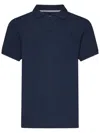 Vilebrequin Mens Bleu Marine Palatin Logo-embroidered Cotton Polo Shirt In Blue