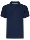 Vilebrequin Mens Bleu Marine Palatin Logo-embroidered Cotton Polo Shirt In Blue