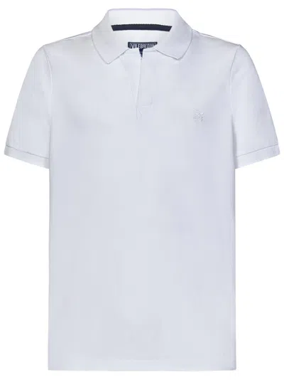 Vilebrequin Palatin Polo Shirt In Bianco