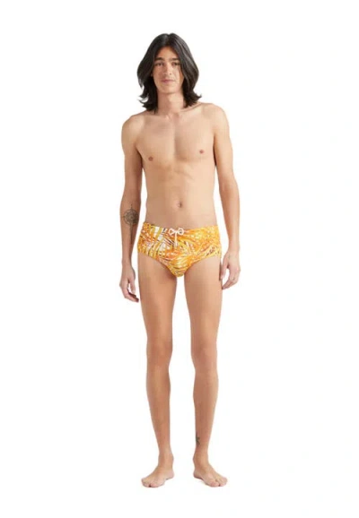 Vilebrequin Palm Leaves Neoprene Swim Brief In Mangue