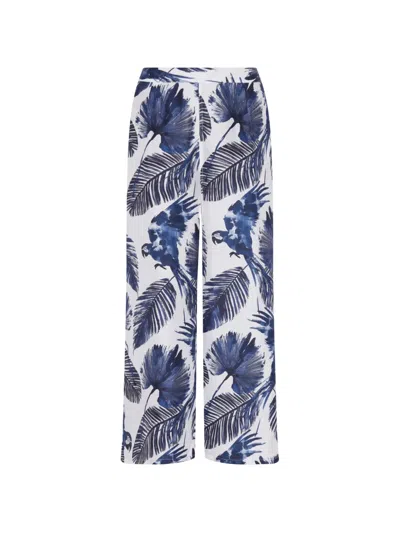 Vilebrequin Papagaio Wide-leg Trousers In White