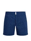 Vilebrequin Patterned Swim Trunks In Blue