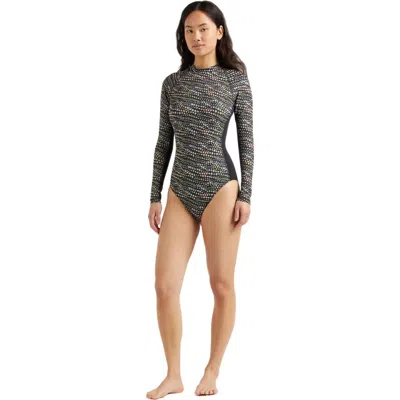 VILEBREQUIN PEARL NEOPRENE UV PROTECTION ONE-PIECE RASHGUARD SWIMSUIT
