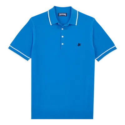 Vilebrequin Logo-embroidered Polo Shirt In Blue