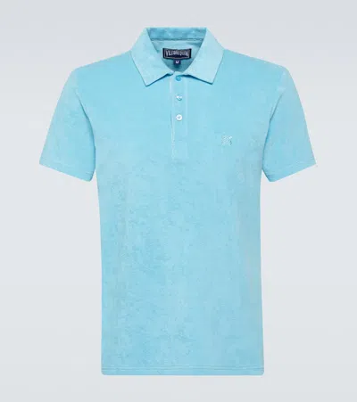 Vilebrequin Phoenix Cotton-blend Terry Polo Shirt In Santorin