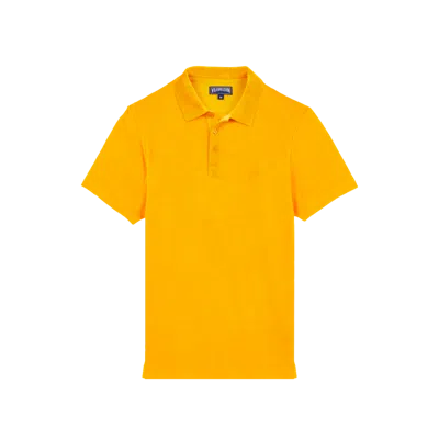 Vilebrequin Terry Polo Shirt In Orange