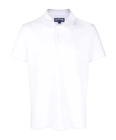 Vilebrequin Phoenix Terry Short-sleeved Polo Shirt In White