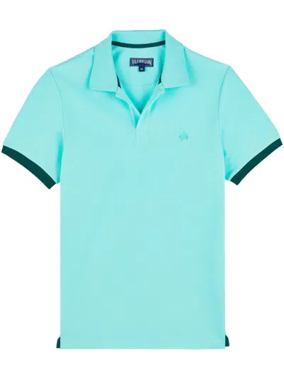 Vilebrequin Turtle-embroidered Polo Shirt In Blue