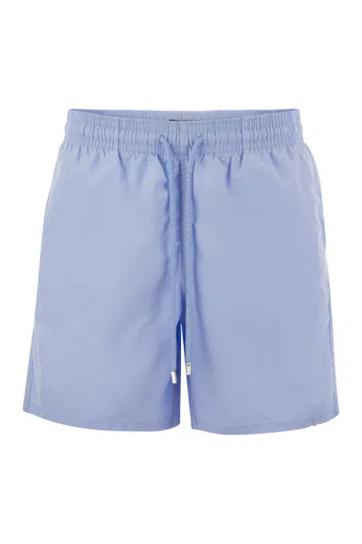 Vilebrequin Plain Coloured Beach Shorts In Blue