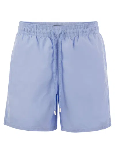 Vilebrequin Plain-coloured Beach Shorts In Light Blue