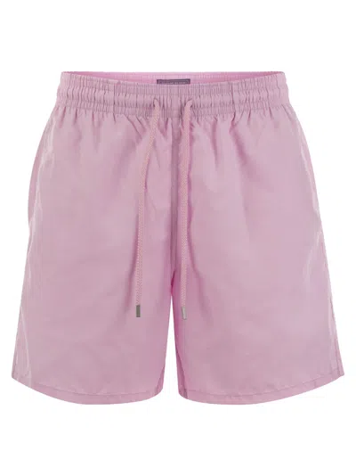 Vilebrequin Plain-coloured Beach Shorts In Pink
