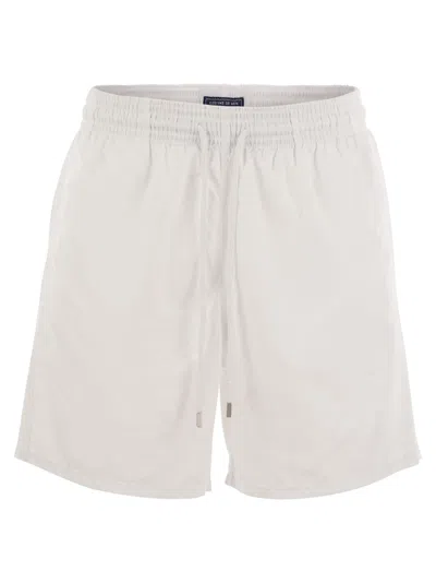 Vilebrequin Plain-coloured Beach Shorts In White