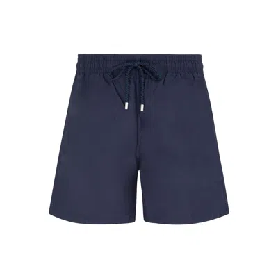 Vilebrequin Plain-coloured Beach Shorts In Black