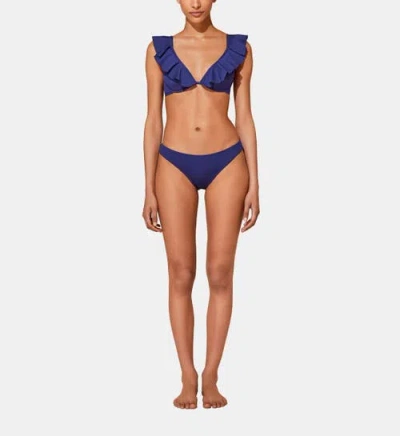 Vilebrequin Plumetis Underwire Bikini Top In Encre