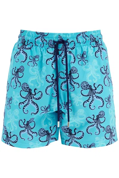 Vilebrequin Poulpes Stretch Swim Shorts In Blue