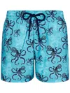 Vilebrequin Poulpes Swim Shorts In Clear Blue