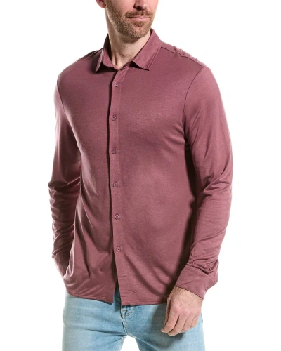 Vilebrequin Pret A Porter Homme Long Sleeve Shirt In Burgundy