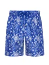 Vilebrequin Printed Drawstring Shorts In Blue