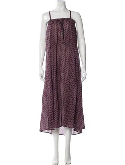 Pre-owned Vilebrequin Printed Long Skirt W/ Tags In Purple