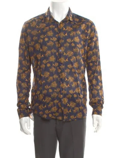 Pre-owned Vilebrequin Printed Long Sleeve Dress Shirt In Multi