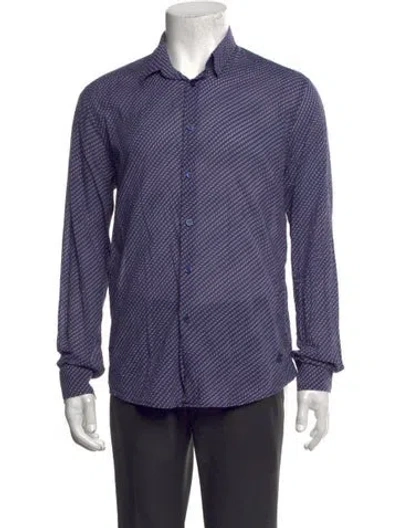 Pre-owned Vilebrequin Printed Long Sleeve Shirt In Purple