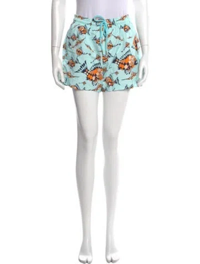 Pre-owned Vilebrequin Printed Mini Shorts In Blue