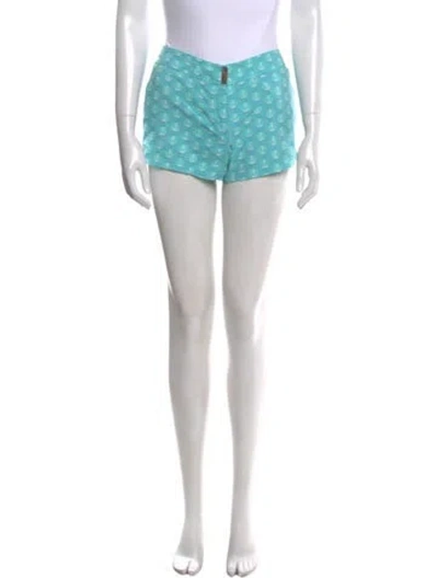 Pre-owned Vilebrequin Printed Mini Shorts In Blue