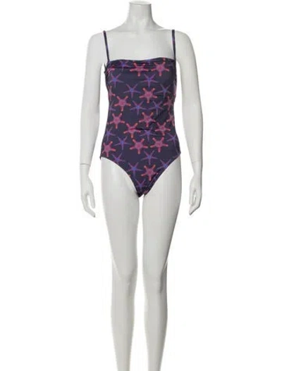 Pre-owned Vilebrequin Printed One-piece In Blue