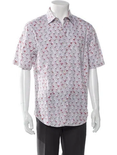 Pre-owned Vilebrequin Printed Short Sleeve Shirt In Neutral