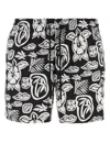 VILEBREQUIN PRINTED STRETCH POLYESTER SWIMMING SHORTS