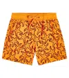 Vilebrequin Little Boy's & Boy's Flock Starlettes Swim Trunks In Carotte
