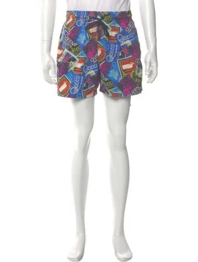 Pre-owned Vilebrequin Printed Swim Trunks In Blue
