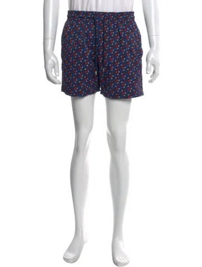 Pre-owned Vilebrequin Printed Swim Trunks In Blue