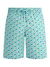 Vilebrequin Micro Ronde Des Tortues Rainbow Stretch Short Swim Shorts In Blue